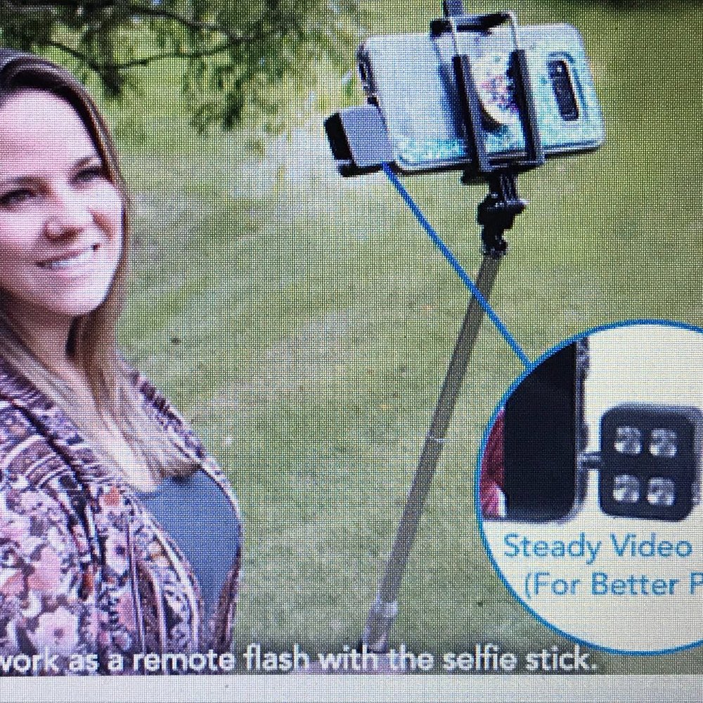 x2 -NEW Selfie Expandable Monopod w/Shutter Button